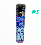 Clipper Jet Flame Lighter 'Hippie'
Dark blue