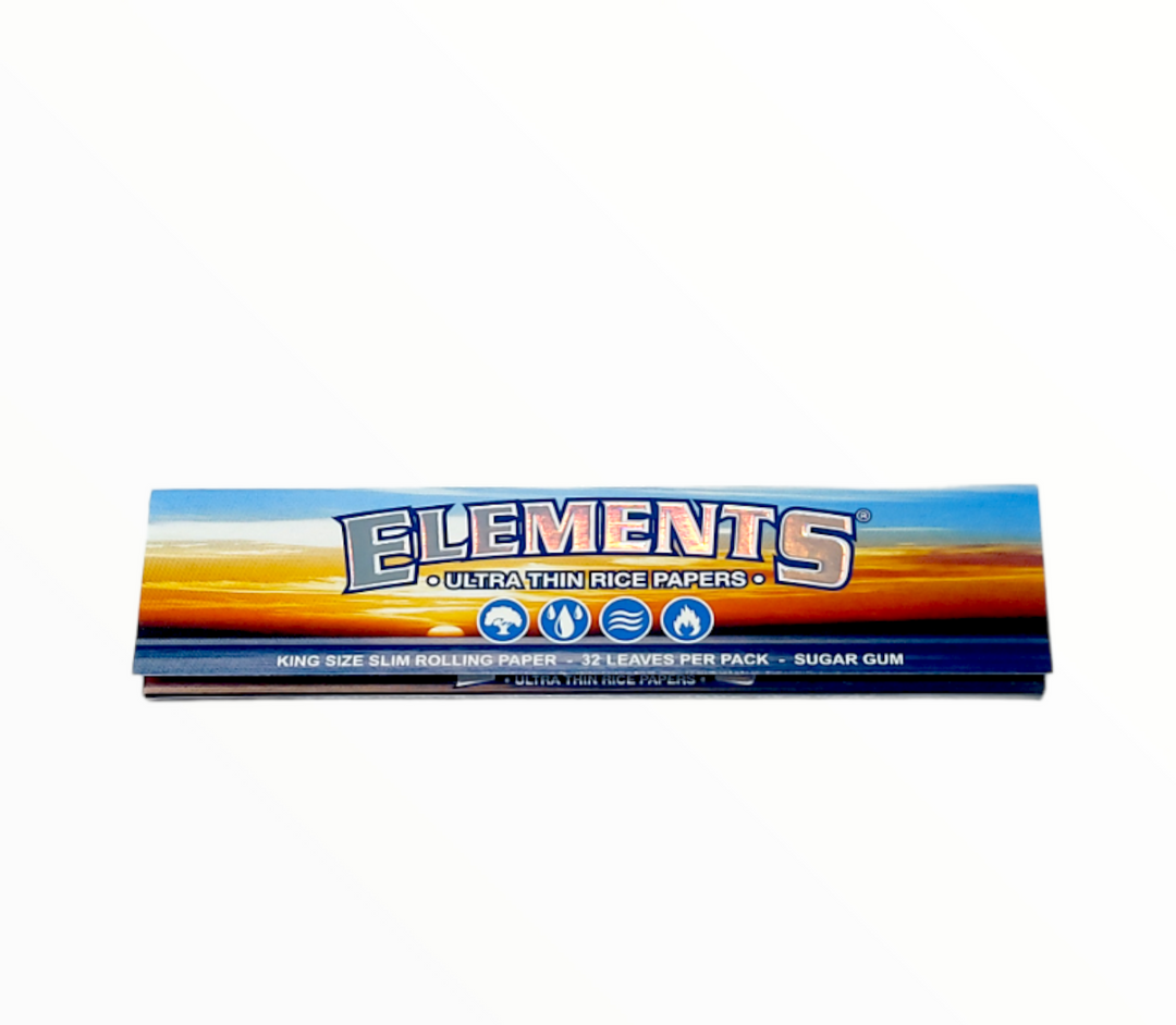 Elements PINK Connoisseur Thin Papers + Tips – 5 Heftchen, King Size Slim
