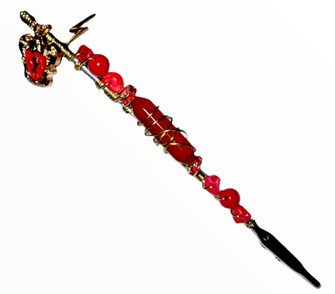 Gryffindor Inspired handmade crystal roach clip