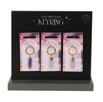 Semi Precious Crystal Keyrings