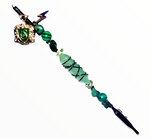 Slythetin Inspired handmade crystal roach clip