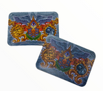 Sun & Moon Mini Metal Rolling Tray With Magnetic Lid (18 x 12.5 cm)